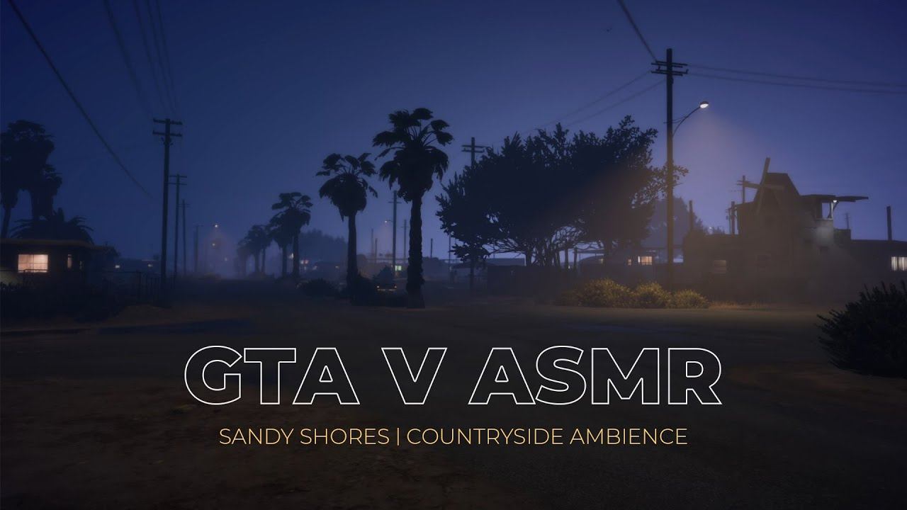 GTA V ASMR | Sandy Shores | Countryside Ambience | Wind & Traffic Sounds