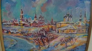 Саратов. Выставка художников Саратовской области «ДВИЖЕНИЕ СВЕТА И ЦВЕТА» видео 1 из 2-х