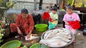 Как приготовить рыбные фрикадельки. Помогаем бабушке готовить. Семейная кулинария. Камбоджа