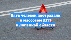 Пять человек пострадали в массовом ДТП в Липецкой области