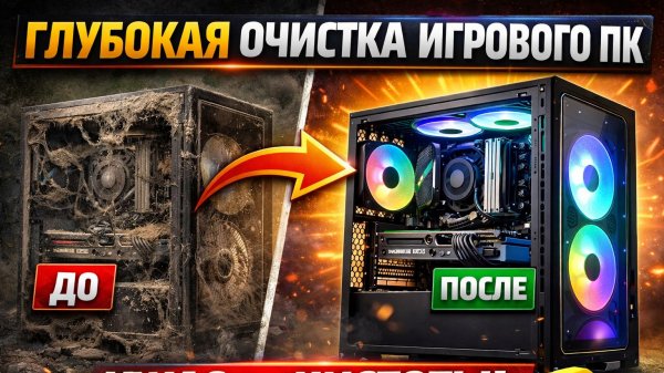 Глубокая очистка очень грязного игрового ПК