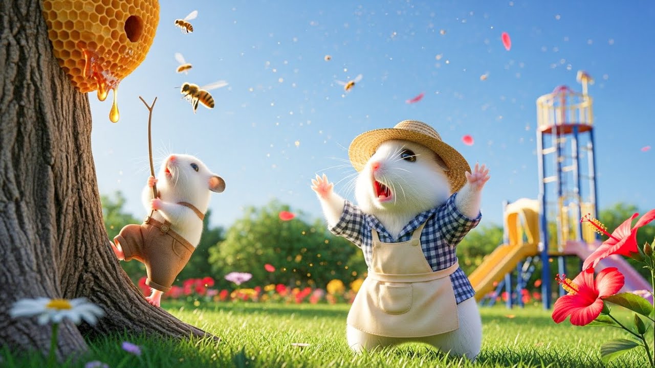 Мультики для детей, приключения Хомяков, хомяки и мед, видео про хомяка смотреть онлайн