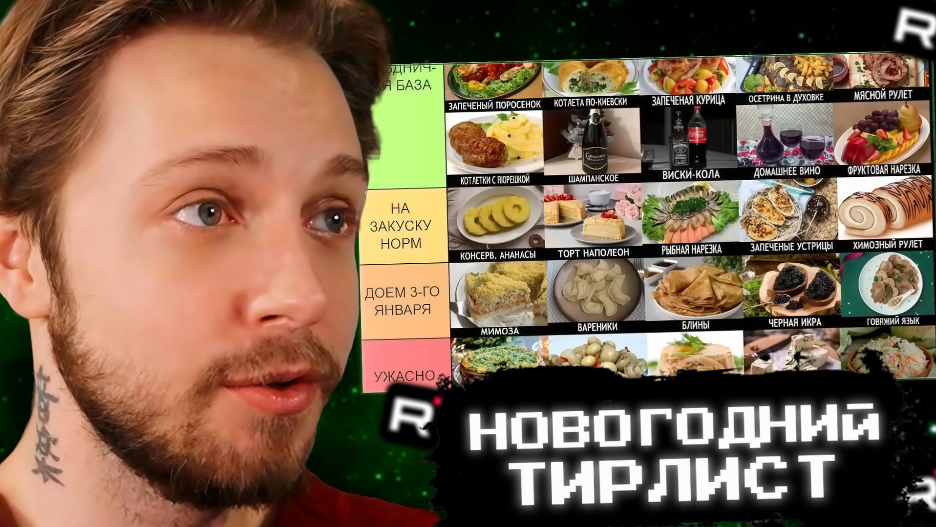 СТИНТ СОСТАВЛЯЕТ ТИРЛИСТ НОВОГОДНИХ БЛЮД смотреть онлайн