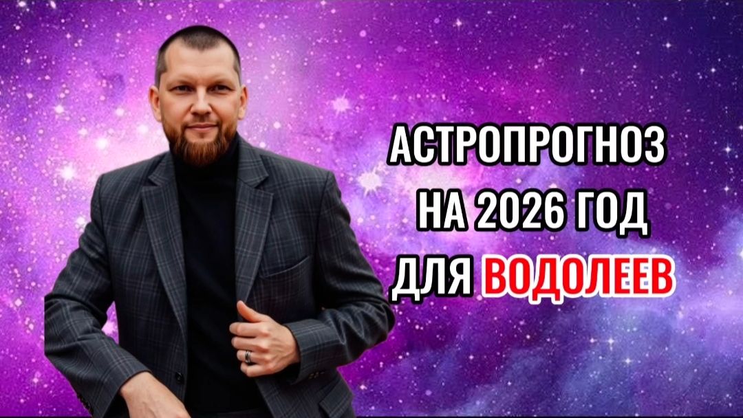 Астрологический прогноз на 2026 год для Водолеев смотреть онлайн