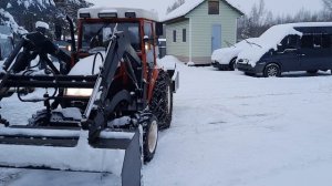 Первая уборка снега- 2026 год.