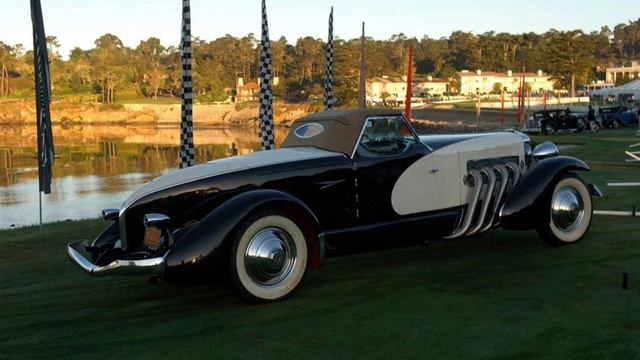1933 Duesenberg SJ Fishtail Speedster LWB by Weymann смотреть онлайн