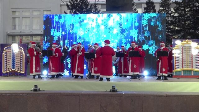 Открытие главной ёлки на площади Советов смотреть онлайн