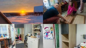 Собираем кухонный гарнитур,появился интернет.