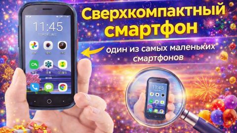 Маленький смартфон с игровым процессором, один из самых маленьких смартфонов.