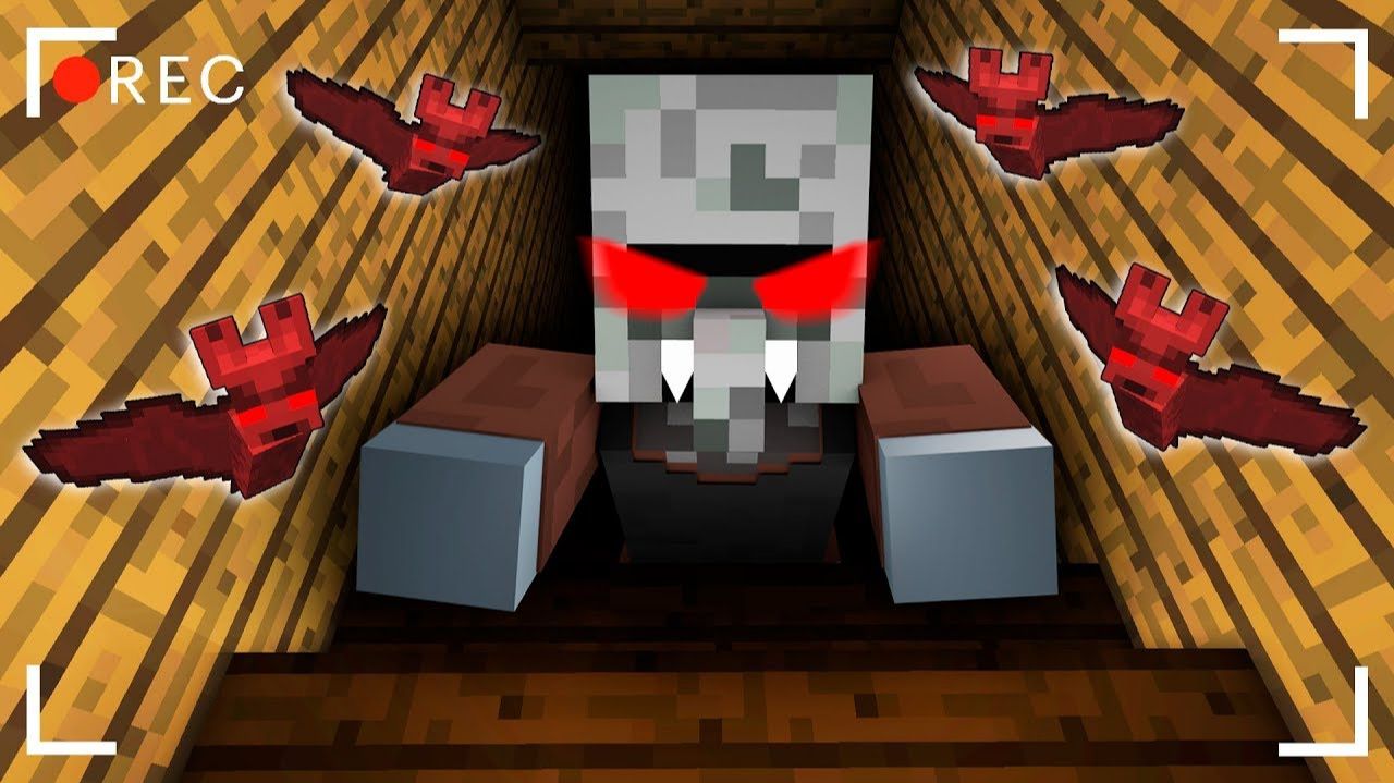 ЧТО ВАМПИР ПРЯЧЕТ В ПОДВАЛЕ ДЕРЕВНЯ ВАМПИРОВ ЧАСТЬ  2 СТРАШИЛКИ МАЙНКРАФТ