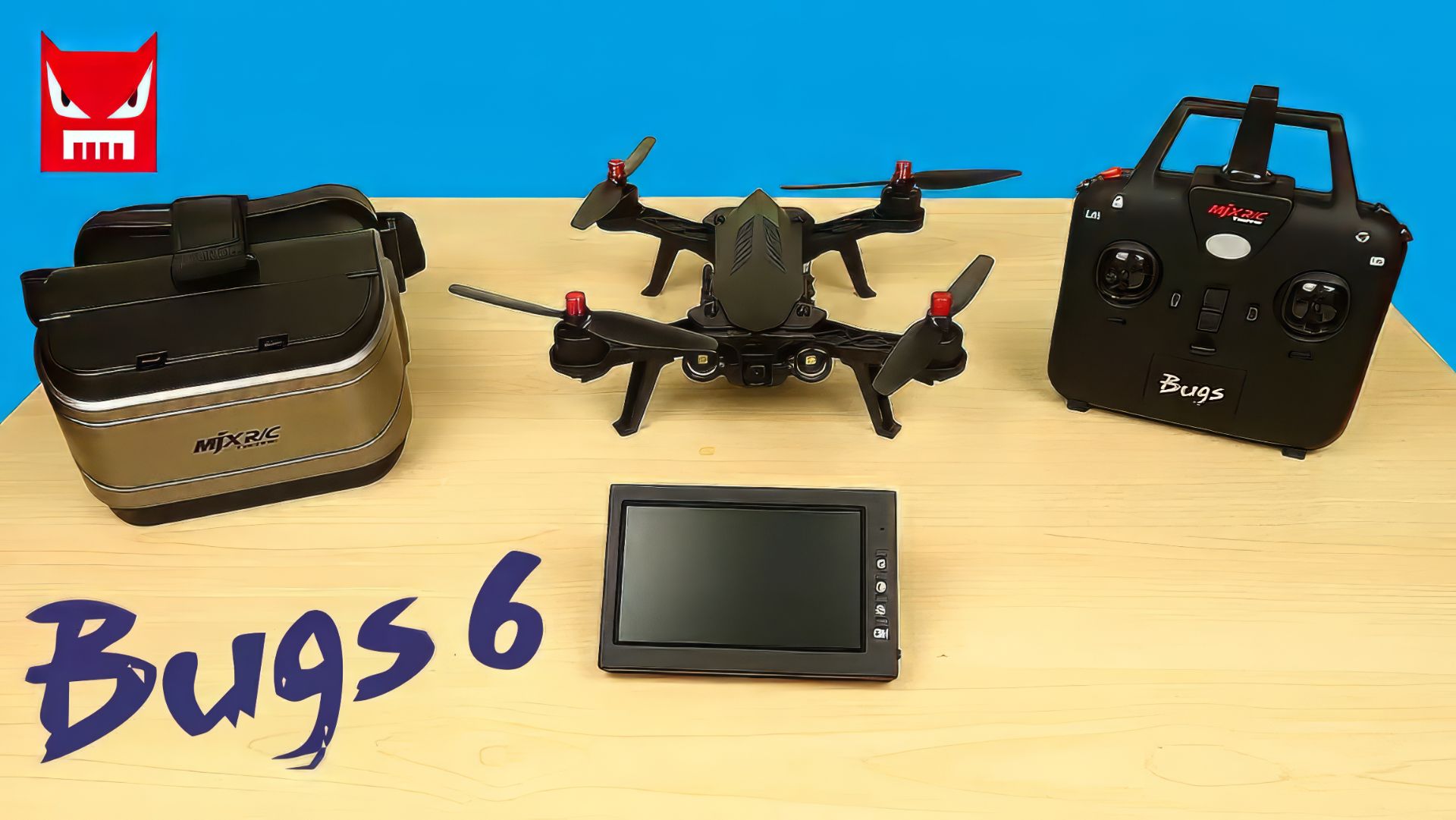 Квадрокоптер MJX Bugs 6 c Монитором и Шлемом для FPV. Посылка из Китая. Обзор. alex boyko