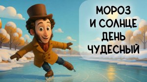 ПУШКИН ЗИМНЕЕ УТРО! ПЕСНЯ Мороз и солнце день чудесный. Стихи про зиму. Новогодний Пушкин