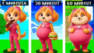 😳 МАЙНКРАФТ, НО СКАЙ СТАЛА ТОЛСТОЙ 🌈 ЩЕНЯЧИЙ ПАТРУЛЬ В МАЙНКРАФТ  PAW PATROL МУЛЬТИК