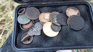 Удачный КОП МОНЕТ в непогоду! День верховых сигналов #поискмонет СУПЕР КОП!!!