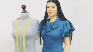 Платье с шарфом без выкройки своими руками.