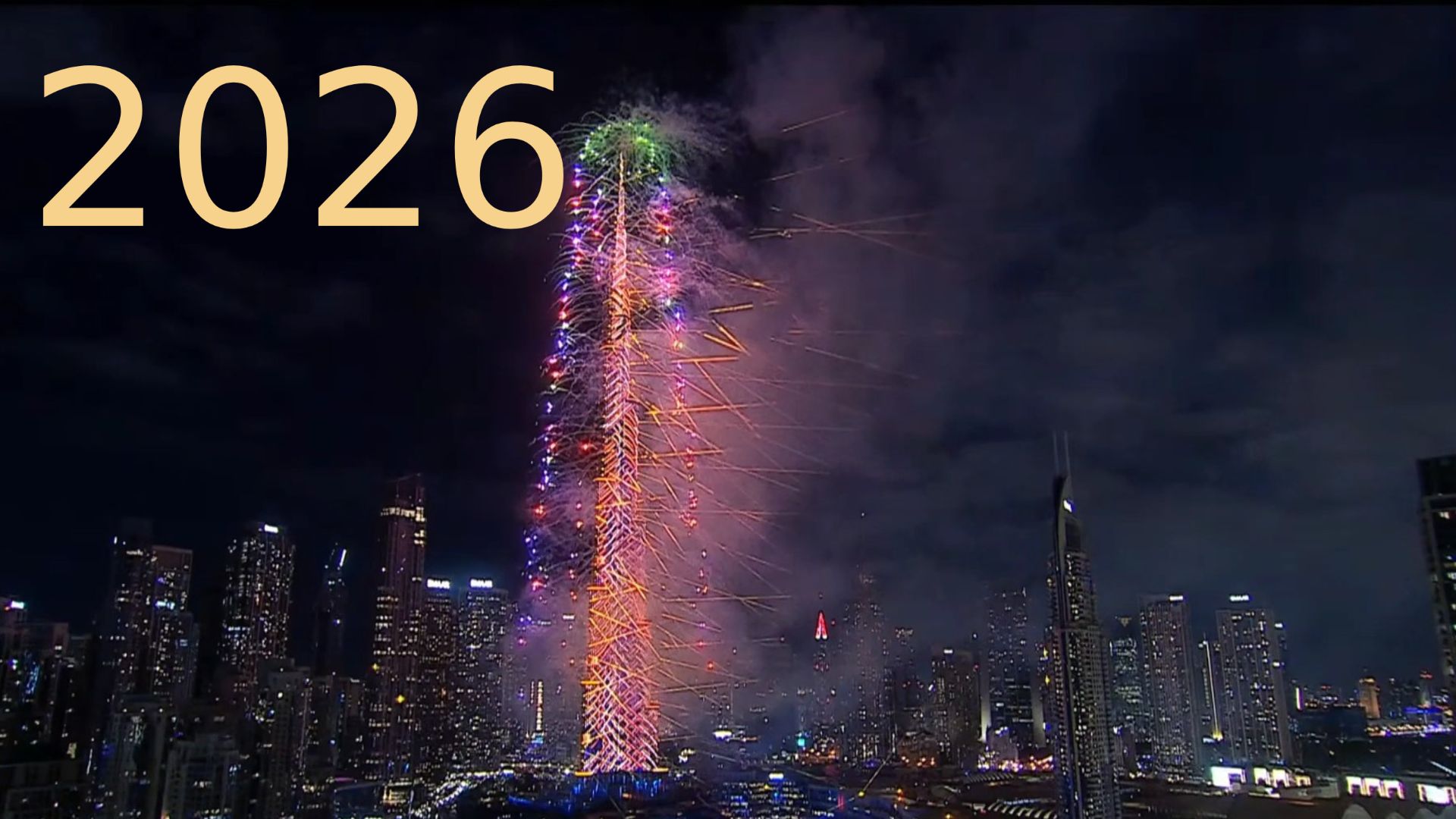 2026 Dubai Burj Khalifa Шоу перед салютом на Бурдж Халифе firework смотреть онлайн