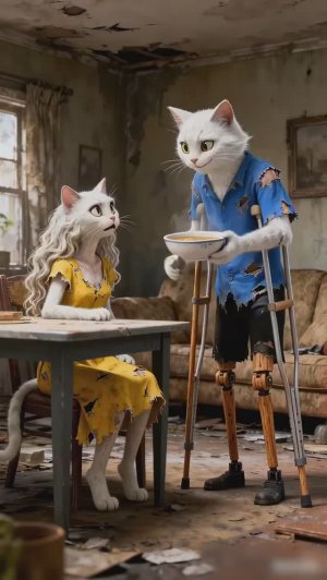 Мне жалко папу!!!!!  #cat #aicat #orangecat