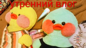 утренний влог с уточками лала фан фан делаю макияж рассказываю о всех сегодняшних видео