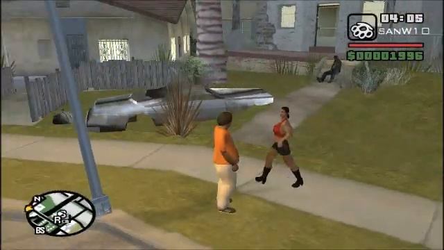 GTA San Andreas: Fat CJ comes along to add some comedy! смотреть онлайн