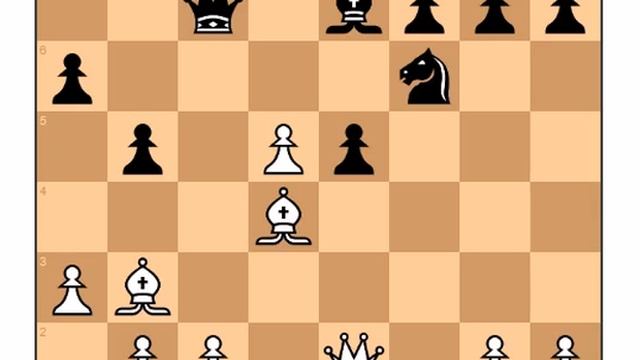 Гениальная жертва слона и ферзя, и хитрый выигрыш в 1 ход смотреть онлайн