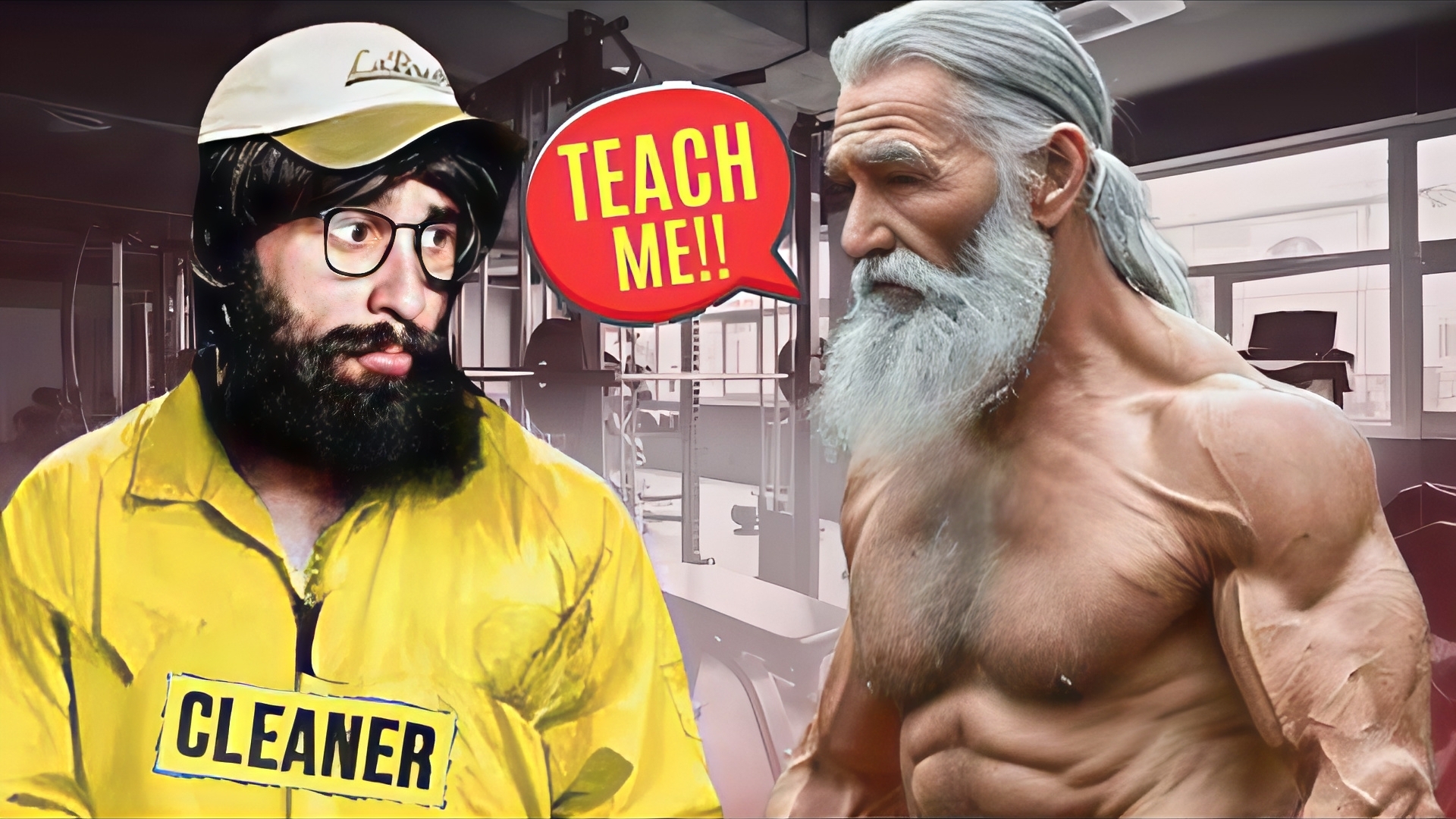 Уборщик раскрывает истинную силу бодибилдерам. Розыгрыш Анатолия в спортзале смотреть онлайн