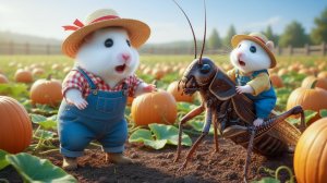 Мультики для детей, хомяки на сенокосе мультик, видео про хомяка/мультик