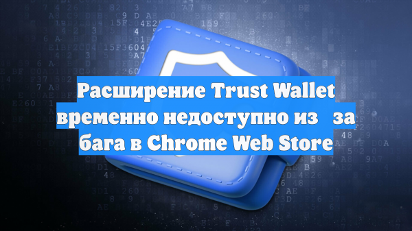 Расширение Trust Wallet временно недоступно из‑за бага в Chrome Web Store
