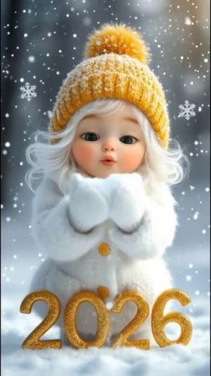 Здравствуй зимушка-зима! Красивая январская музыкальная открытка.