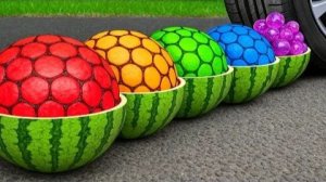 Захватывающие эксперименты! Машина против ГИГАНТСКОЙ ASMR, Арбузный цвет против хрустящих и мягких