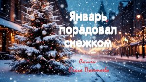 Январь порадовал снежком- новогодняя авторская песня