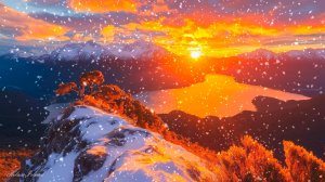 ОЧЕНЬ КРАСИВАЯ УСПОКАИВАЮЩАЯ МУЗЫКА ДЛЯ СНА В ЛУЧАХ ЗАКАТА 🎵 ЗИМНЯЯ РАССЛАБЛЯЮЩАЯ МУЗЫКА ДЛЯ ДУШИ