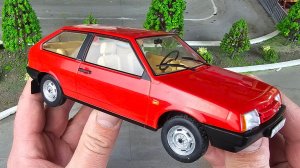 Моделька ВАЗ 2108 Восьмёрка масштаб 1/24. Про машинки