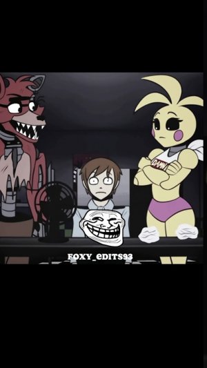 Той Чика против Охранника| #fnaf #fnaf2 #toychica #witheredfoxy #security анимация от ракунгрей