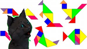 ТРИ КОТА СОБИРАЕМ ПРЕДМЕТЫ ИЗ ТРЕУГОЛЬНИКОВ С ГОВОРЯЩИМ СУПЕР КОТОМ ( ИГРА для ДЕТЕЙ ) #153