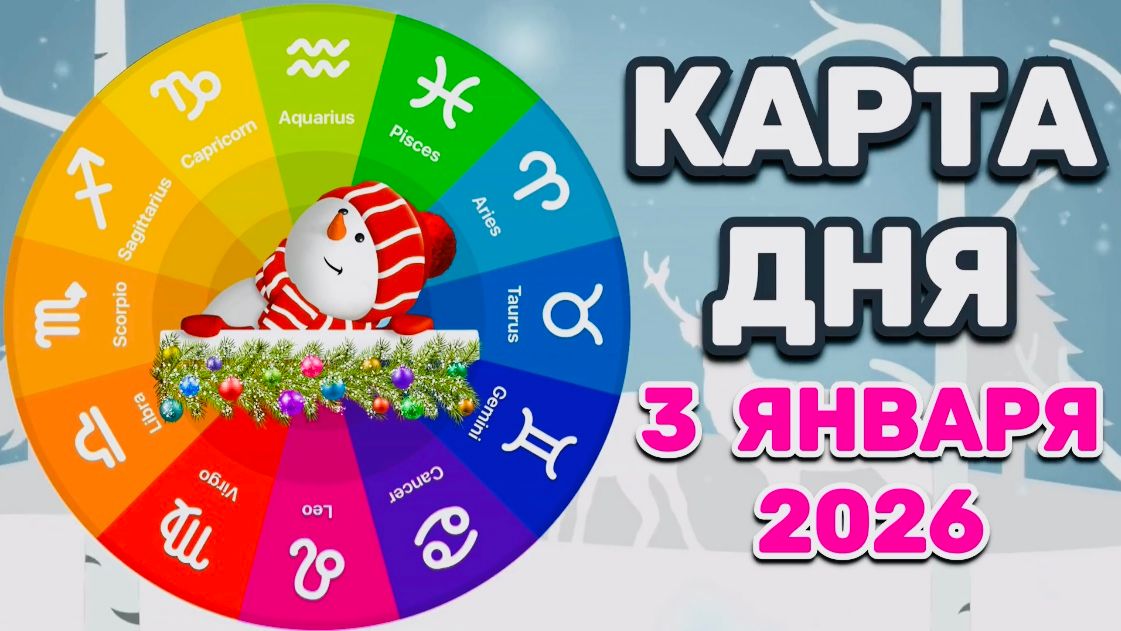 "КАРТА🎄ДНЯ" на 🎄3 ЯНВАРЯ🎄 2026 года (Оракул КАЛЕЙДОСКОП)!!! смотреть онлайн