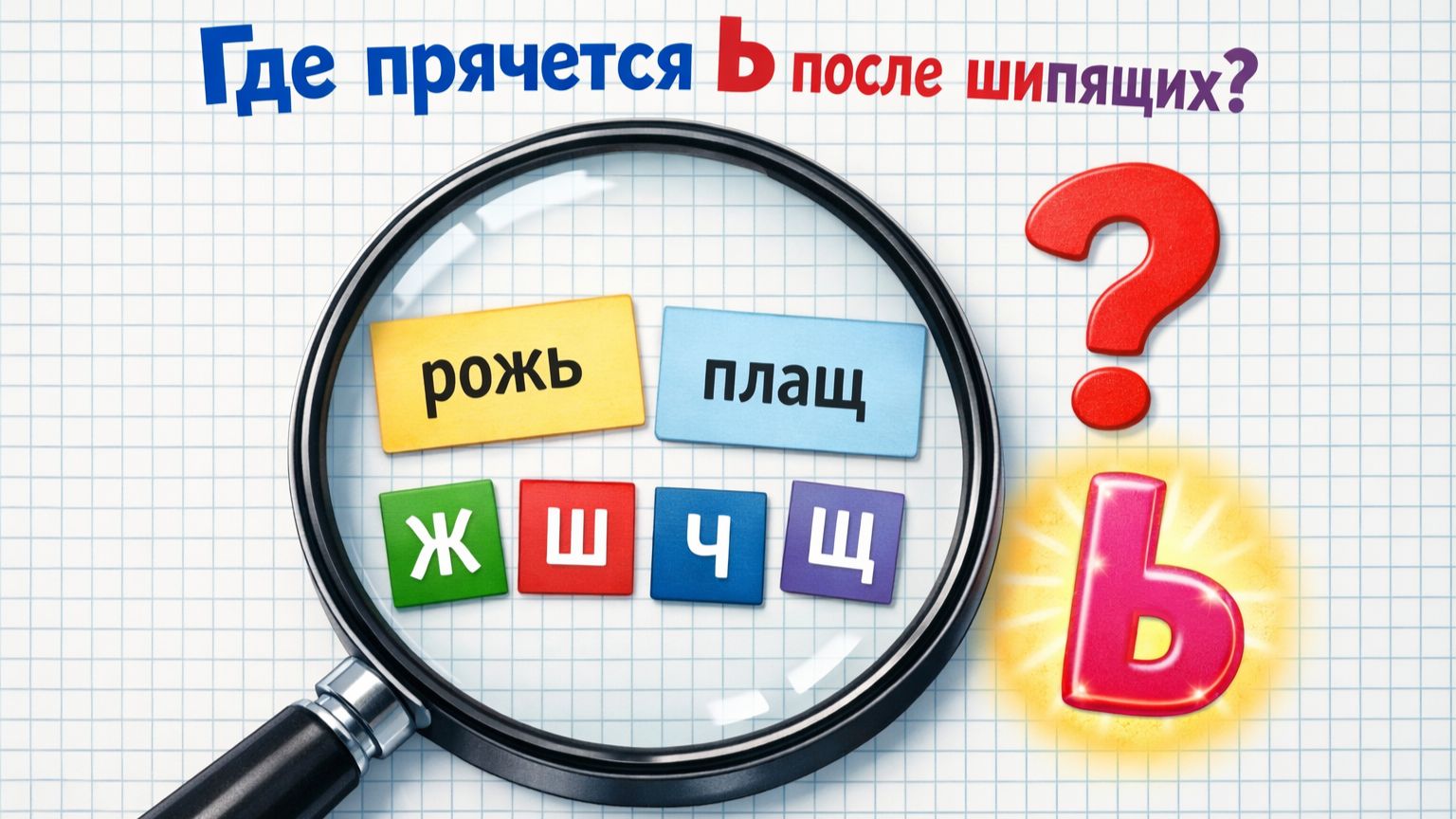 Правописание мягкого знака после шипящих: правило и исключения
