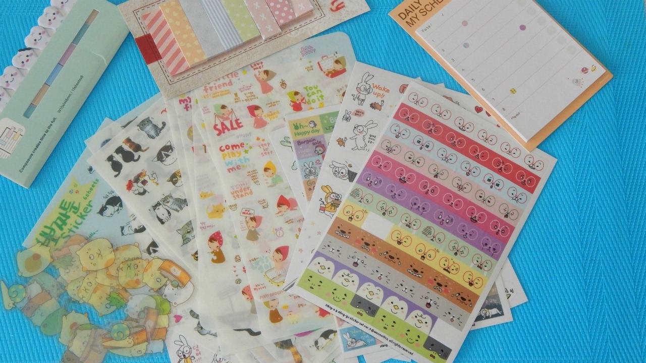 Канцелярия с AliExpress Много наклеек смотреть онлайн