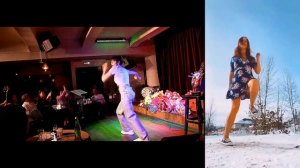 Диана Анкудинова и другие танцуют с Братцем Луи (сплит)