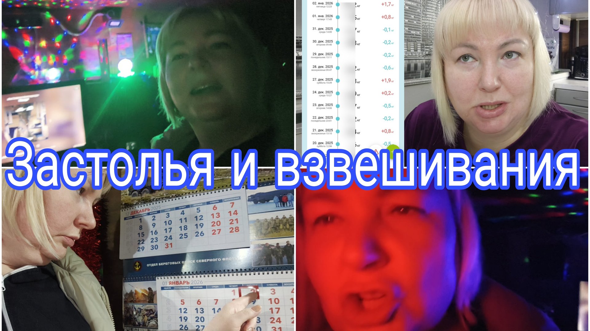 02-01-2026 Первый день года и итоги 4-х месяцев по весу * Ваши комментарии и поздравления смотреть онлайн