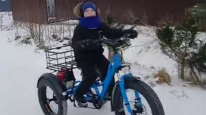 Фэттрайк MotoRemix Honda 35 кубиков  зимний заезд мотовелосипед попед