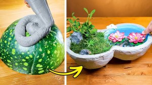 Роскошный декор для дома своими руками!  Цементные лайфхаки, которые стоит попробовать!