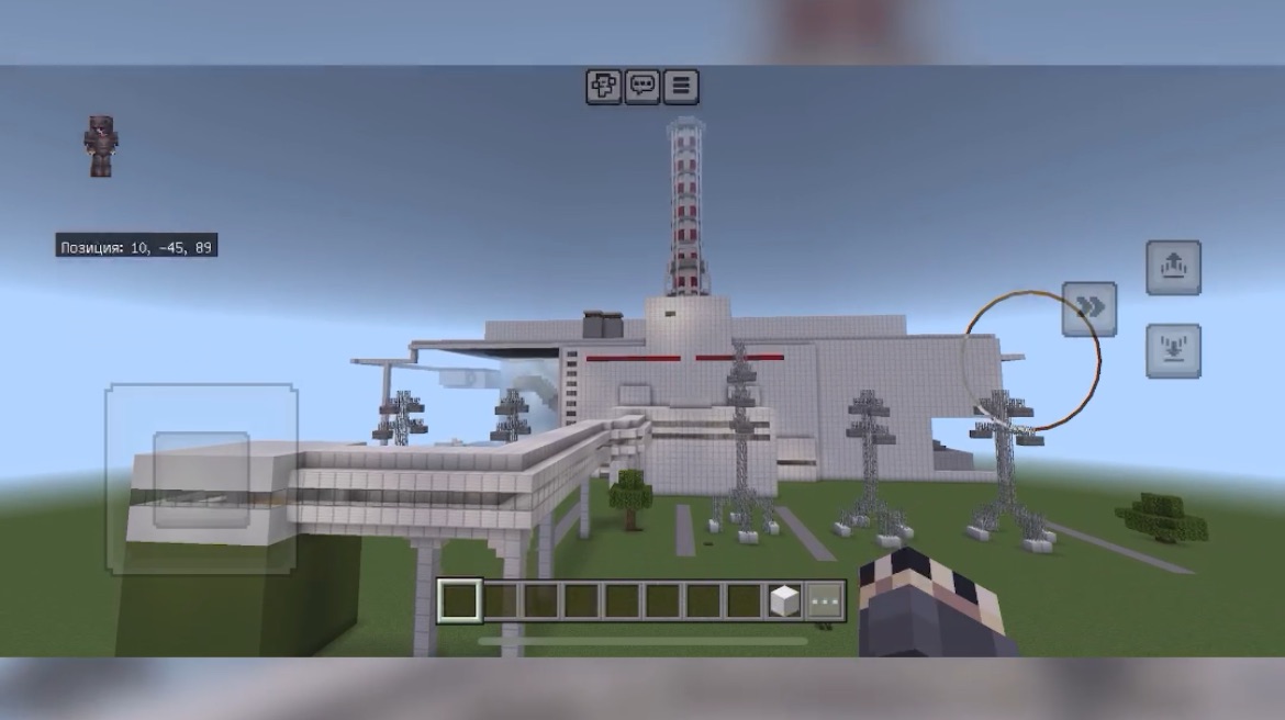 Чернобыльская АЭС в майнкрафте