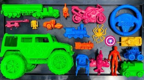 Убирайте автомобили, игрушечные машинки, автомобили-монстры, гоночные мотоциклы