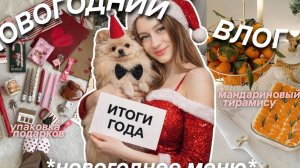 НОВОГОДНИЙ ВЛОГ | новогоднее меню, упаковка подарков, итоги года / Polly Pie
