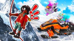 Скай в горах спасает альпиниста!  Но она сама застряла!