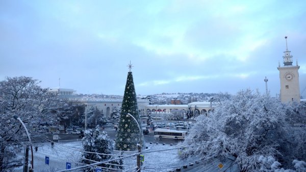 Заснеженный Крым / Прогулка по Симферополю