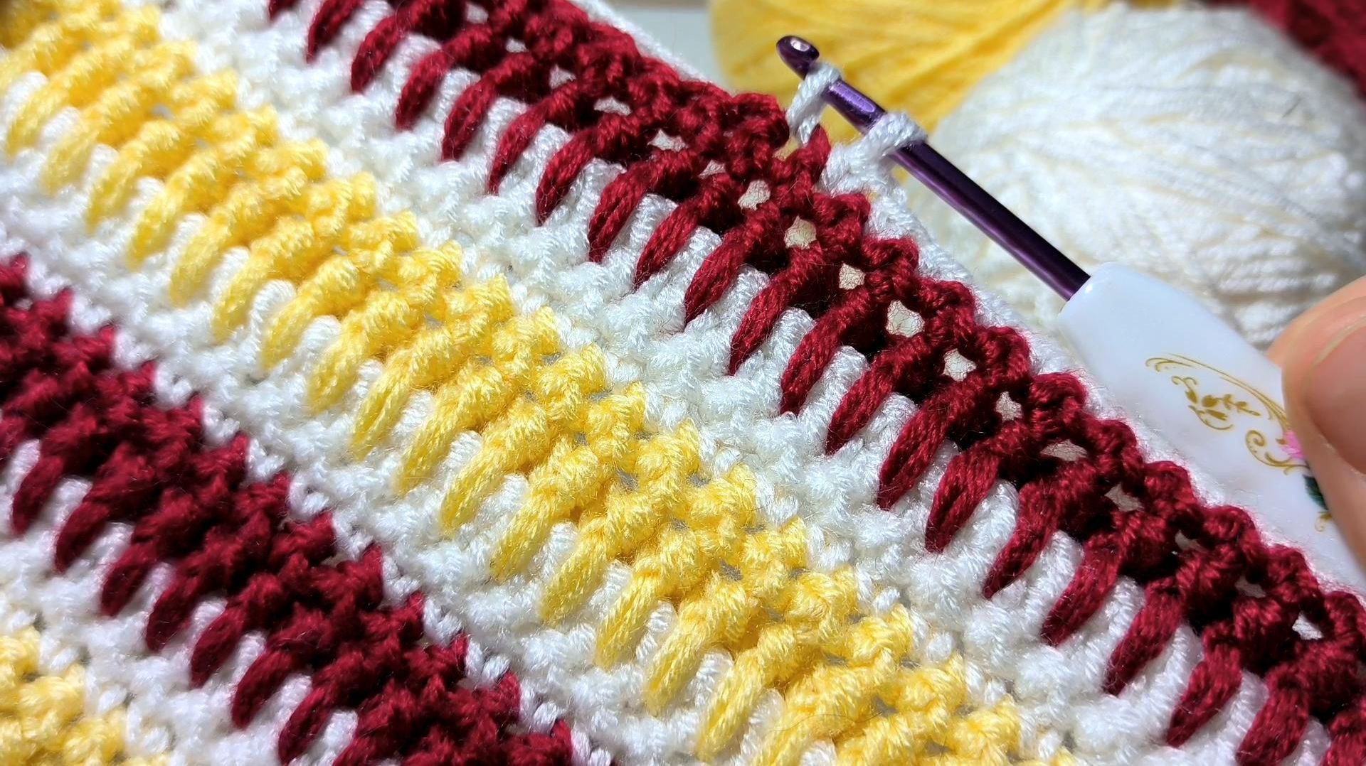 😱🔥Эффектный узор крючком. Невероятно ПРОСТО и БЫСТРО! смотреть онлайн