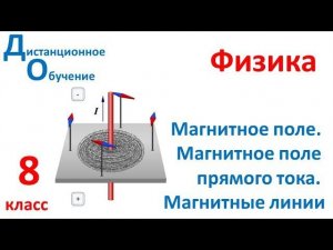 8 класс . Урок 1.  Магнитное поле  Магнитное поле прямого тока  Магнитные линии