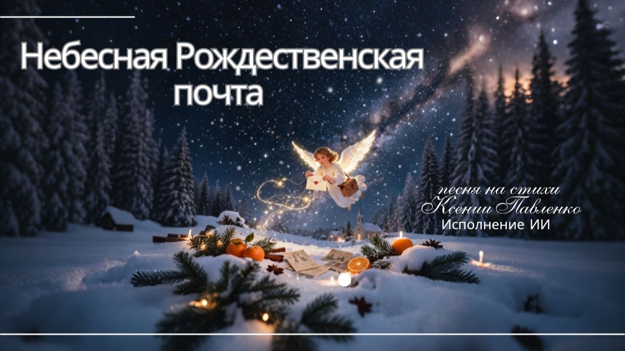 "НЕБЕСНАЯ РОЖДЕСТВЕНСКАЯ ПОЧТА "песня на стихи Ксении Павленко смотреть онлайн