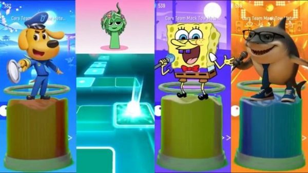 Игровой процесс Tiles Hop 🎧 Непрерывный музыкальный микс